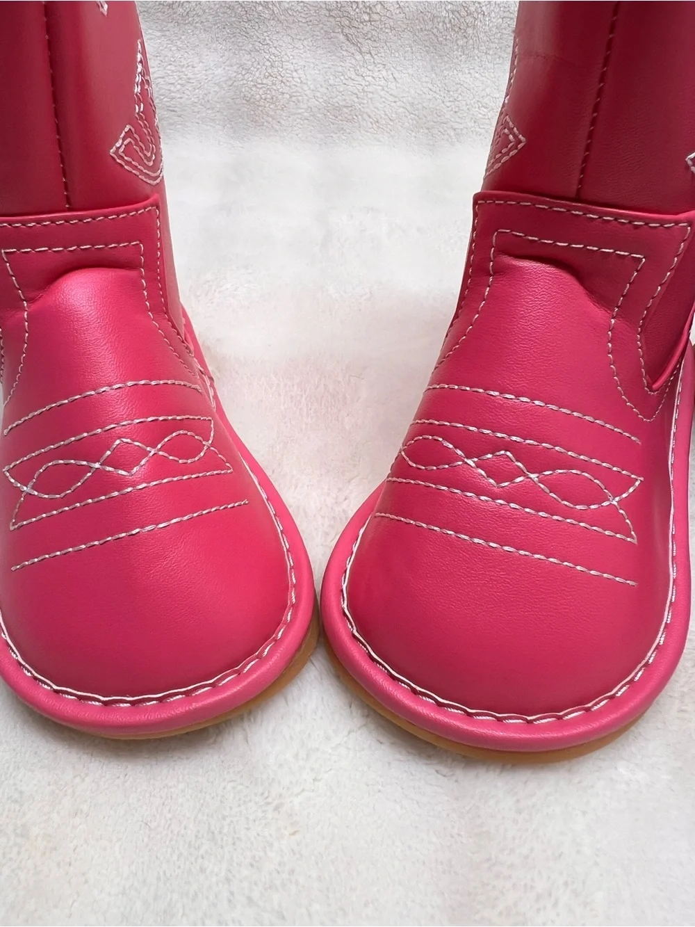 Alligator Brand-Kids Western Zip-Up Boots in Pink and Brown-  Price is for both.